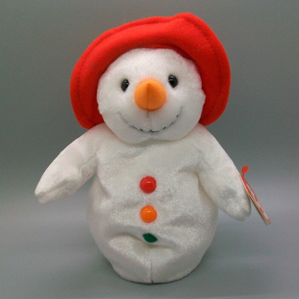 Ty Beanie Baby 2003 Chillin the Snowman Bean Bag Plush Stuffed Toy